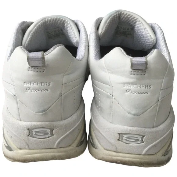 Skechers Sport Premium Premix Leather Slip On Sneaker SN1704 Womens White 10 - Picture 10 of 10